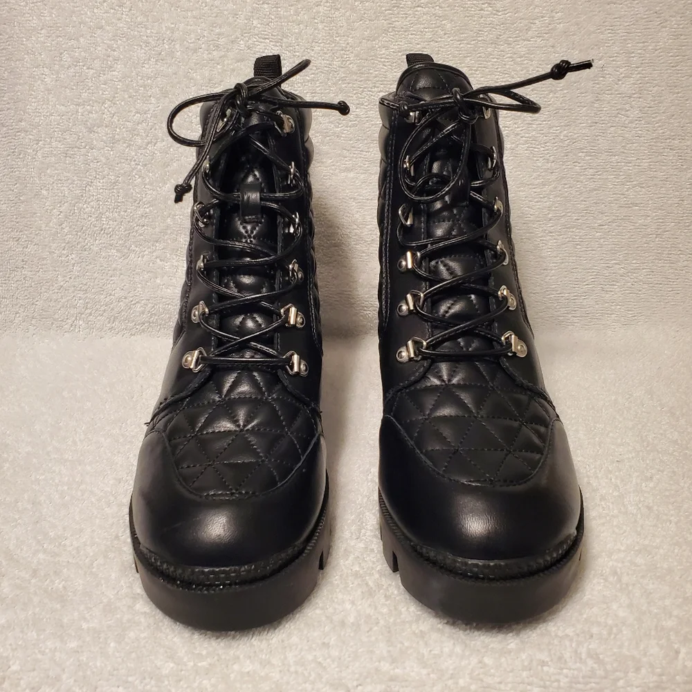 Schutz Cory Quilted Platform Boots